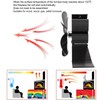 6 Blade Stove Eco Fan Black Self Starting High Temperature