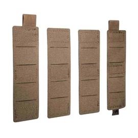 Tasmanian Tiger TT SGL MOLLE Adapter Set VL for Attaching Molle Compatible Pouches to Velcro Surfaces, Coyote Brown