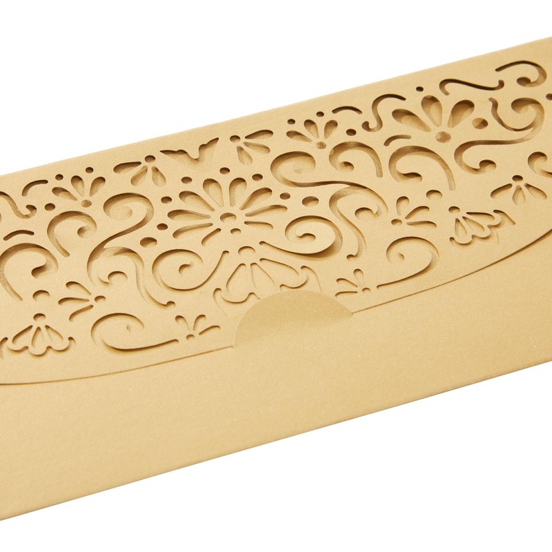 Pipilo Press Gold Money Envelopes for Cash Gifts - 6.8