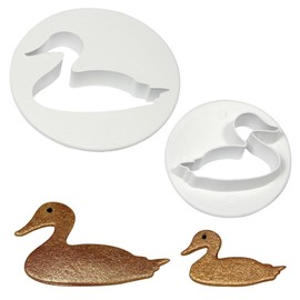 PME DU494 Duck Cutters, Small, Medium Sizes, Set of 2 , White