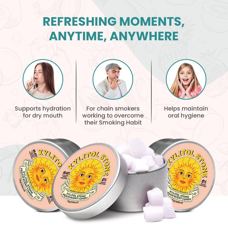 Xylitol Stone Sugar Free Candy - Vegan & Keto Friendly