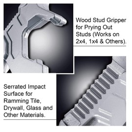 Multifunction Demolition Tool Nail Puller Manganese Steel Hammer Nail Puller Chisel Pry Bar for Construction Assembly