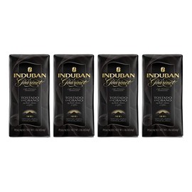 Induban Gourmet, 16 oz Bag, Whole Bean Coffee, Medium Roast - Premium 100% Arabica Coffee from the Dominican Republic (Pack of 4)