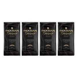 Induban Gourmet, 16 oz Bag, Whole Bean Coffee, Medium Roast - Premium 100% Arabica Coffee from the Dominican Republic (Pack of 4)