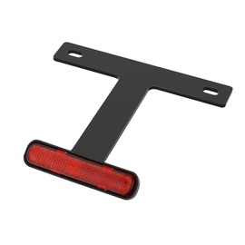 TOURI & TORI Reflector for Motorcycles, Compatible with 21 Year New Standards, 30° Angle, Aluminum, Slim Reflector Kit, General Purpose (Black, 126 cc and above)