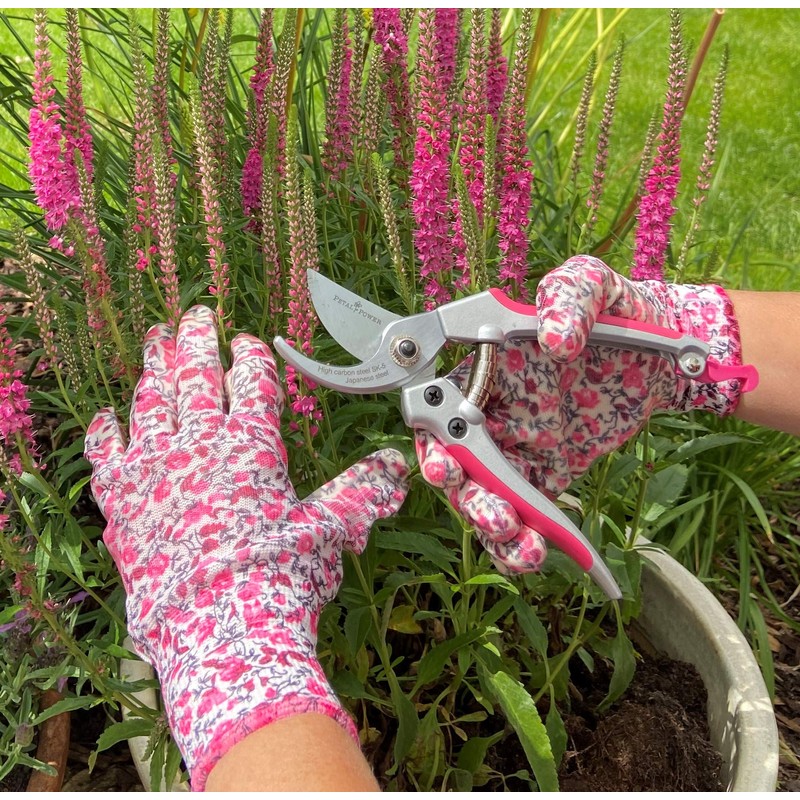 Ladies Garden Secateurs - Lightweight Super-Strong Pruners - 7" for
