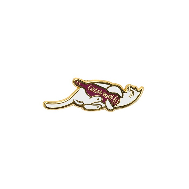 Enamel Pin - Cats And Wine Make Everything Fine