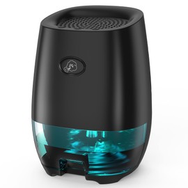 PANERGY Small Dehumidifier for Bedroom, 35oz Quiet Portable Dehumidifier with Auto Shut-off & LED Colorful Light, Compact Dehumidifier with 2 Work Modes for Home Closet Bathroom RV Office