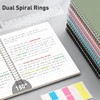 RETTACY Notebook A4 Lined, Lightweight Ring Binder, Diary 55 Sheets