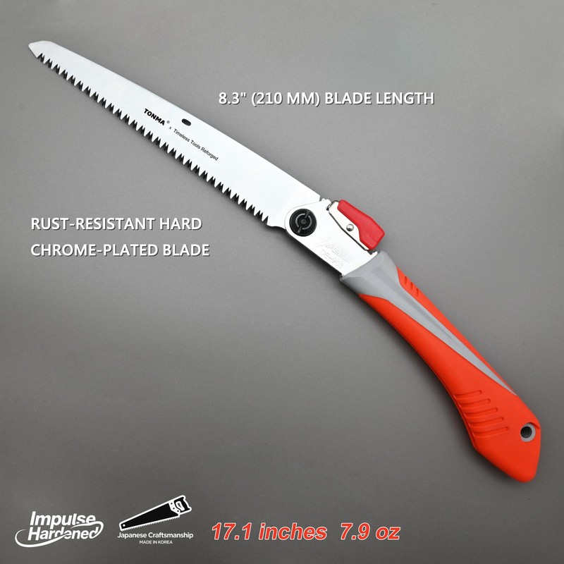 TONMA Folding Hand Saw [Made in Korea] 8" (210mm) Medium