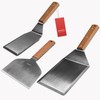 Stainless Steel Metal Spatula Set for Griddle, Grill Spatula Scraper