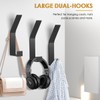 Pack of 6 Coat Hooks, Coat Hooks, Black Coat Hooks,
