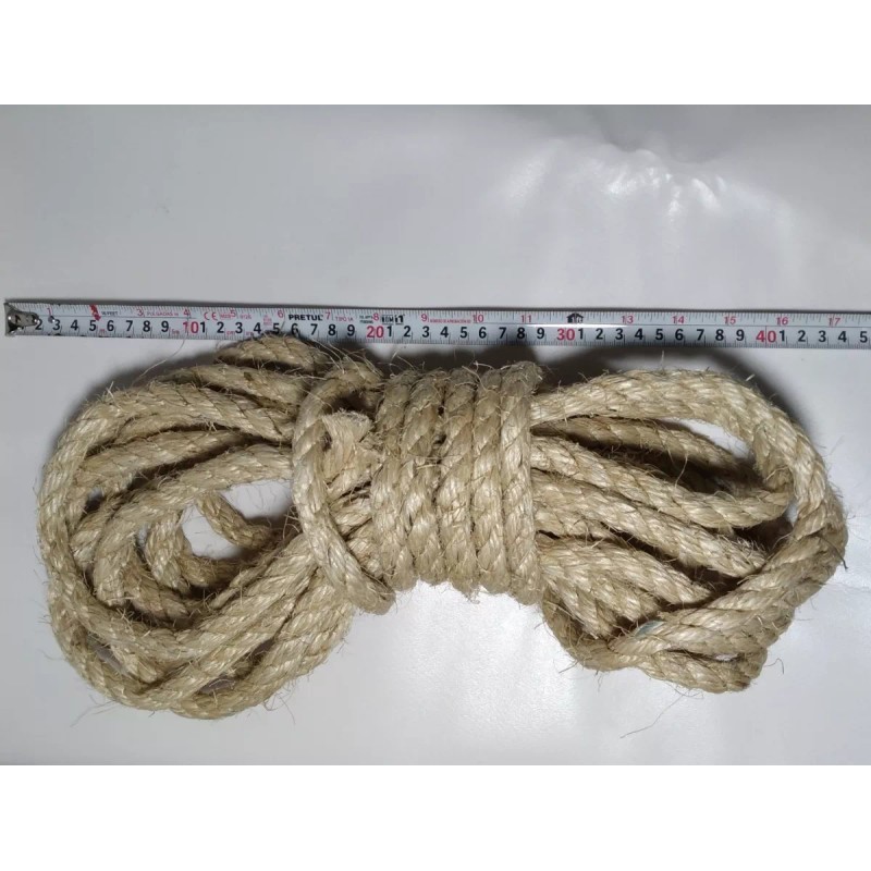 IZAM 9.5 M Cuerda Uso Rudo/industrial 13mm Mecate Ixtle Yute