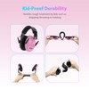 Dr.meter Ear Muffs for Noise Reduction, Pink+Black & Orange