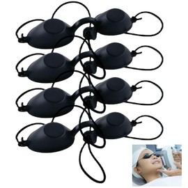 MUNSKT 4pcs Sunbed Goggles,Safety Goggles Eye Protection Glasses,Eye Patch Eyewear Laser Protection For for Patients in IPL UV Infrared Led Red Blue Light Hard Wavelength,For Beauty Clinic Patient