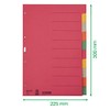 Esselte Leitz Cardboard Index Blank A4 Cardboard 10 Sheets Coloured