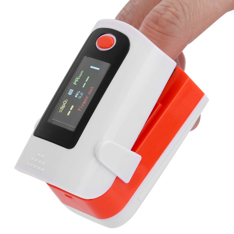 Fingertip Pulse Oximeter Blood Oxygen Saturation Monitor Portable Pulse OximeterOrange