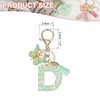 PATIKIL Alphabet Initial Letter Keychain, Resin Cute Keychains with Tassel