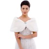 Aukmla Wedding Party Fur Wraps and Shawls Bridal Fur Stole