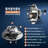 Uni-Links 515151 Front Wheel Bearing Hub Assembly Compatible with Ram