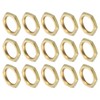 sourcing map G1/4 Lock Nut, Hex Brass Female Locknut for