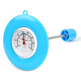 Pool Thermometer Floating Easy Read Blue, 1.68 Inch Display with String for Outdoor & Indoor Swimming Pool/Pond/Hot Tub/Ice Bath/SPA/Aquarium