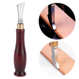 Leather Edge Creaser Edge, 1mm Creasing Tool Leather Shallow Slot Edge Line Trimmer Leather Crimping Craft Tools Stainless Steel Edge Marking(1mm)