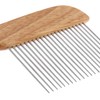 GROOM PROFESSIONAL Wooden Dog Comb - X-Large Pins - Designed