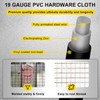 Black Hardware Cloth 8'' x 20' PVC Steel Vinyl Coated