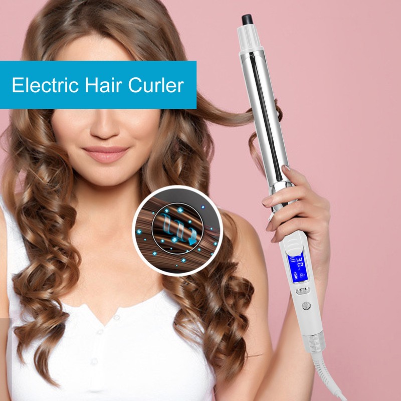 Suaperne Electric Hair Curler AntiScald Hair Curling Wand LED Display