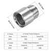 uxcell Shower Head Extension Arm Stainless Steel 1/2PT Male to