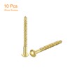 sourcing map Wood Screws M5 x 60mm Slotted Round Head