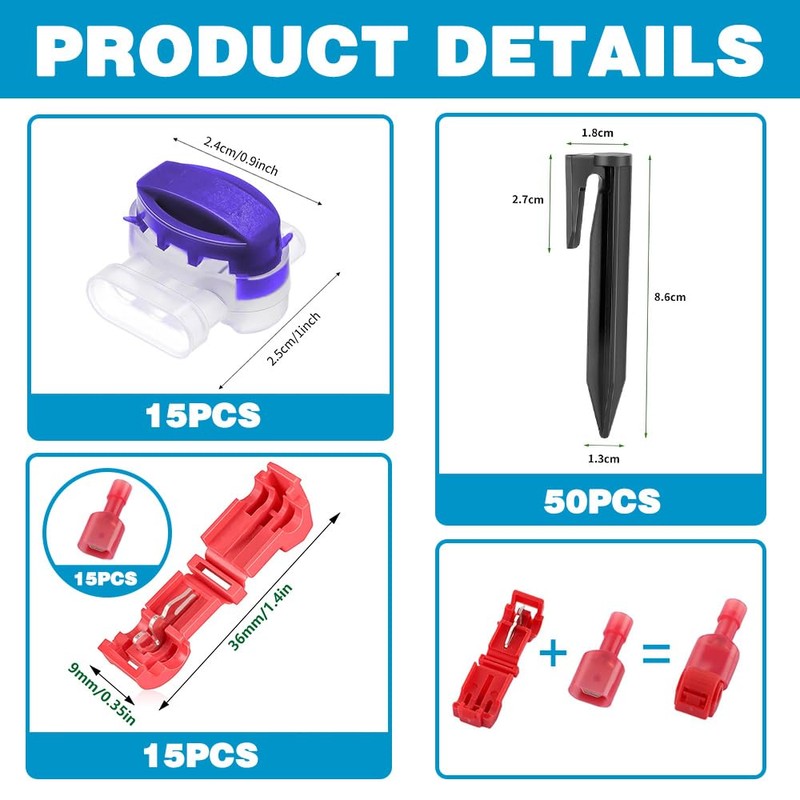 Robotic Lawnmower Accessories, Pegs Robotic Lawnmower, Cable Connector, Robotic Lawnmower,