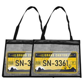 2PCS License Plate Holder with Hanging Strap, Waterproof Dealer License Plate Bracket Holder, Test Drive Tag Bag, US Car License Plate Frame Covers for Car SUV Truck