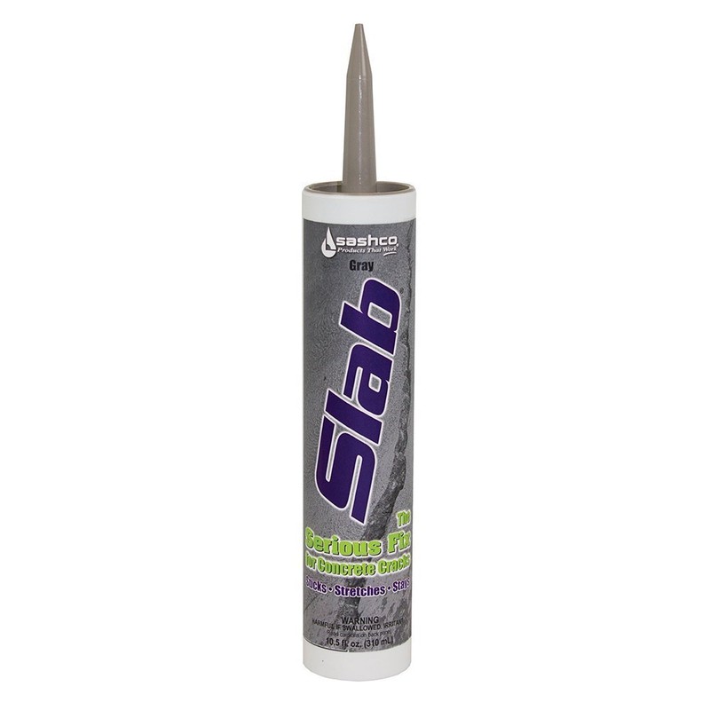 Sashco 16210 Slab Concrete Crack Repair Sealant, 10.5 oz Cartridge,