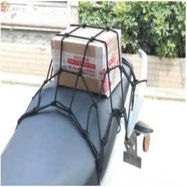 Motorcycle Net, Luggage, Touring Net, Cargo Net, Prevents Loads Collapsible, Cargo Fastening, Drop Prevention, Helmet Holder, 11.8 x 11.8 inches (30 x 30 cm), Bikenet