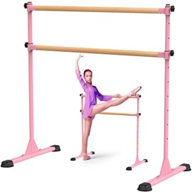 Lifeswell Height Adjustable Ballet Barre, Heavy Duty Freestanding Dance Bar with Anti-Slip Sturdy for Kids & Adults, Ideal for Home, Ballet, Fitness, Yoga