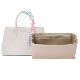 Lckaey Felt Organizer Insert for Garden Party - Tote Inner Bag, Beige