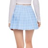 SweatyRocks - Minifalda plisada de cintura alta para mujer, 2-Azul,