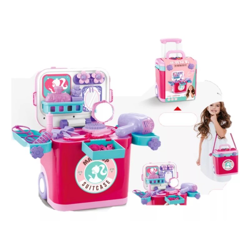 Yuqing Set De Maquillaje Juguetes Luces Y Música Con Maleta