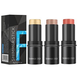 Kit De Maquillaje De Contorno En Crema, Resaltador Facial Y Lápiz Bronceador, Barra De Brillo Y Sombras Faciales De Larga Duración Para Principiantes