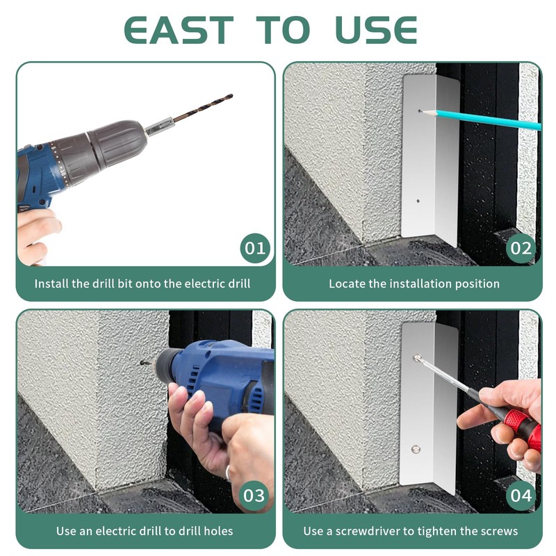 Bompro 2 Pcs Garage Door Seal Mouse Guard, Heavy Duty