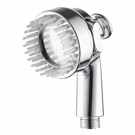 StoneStream Handheld Shower Head with Soft Comb for Foaming and Pampering Pets | High Pressure Showerhead with 3 Sprayer Setting, Built-in Bristles for a soothing grooming Routine for Dogs, Cats