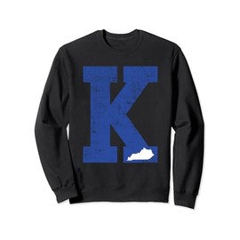 Vintage Blue Letter K Kentucky Sweatshirt