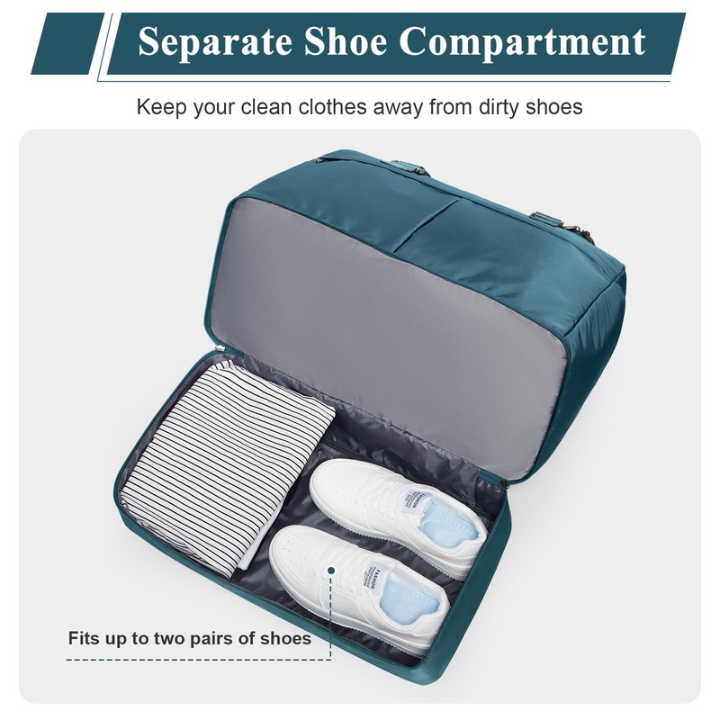 Weekender Bags for Women, Large Travel Duffle Bag with Shoe