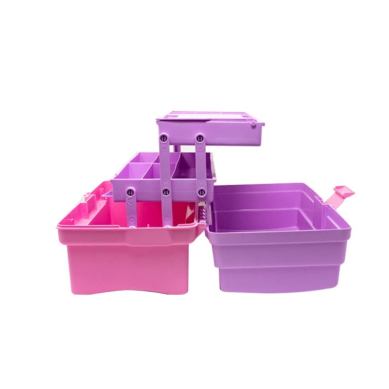 Santul 6239 Caja Vanity, 14 pulgadas, morada/rosa