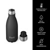 S'well Stainless Steel Water Bottle 9 ounces Onyx Triple Layered