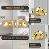 Gaurqiah Keyless Privacy Door Knob, Ball Design Doorknob for Interior,