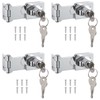 Knpwer Pack of 4 Metal Padlock Hasp, 3 Inch Hasp