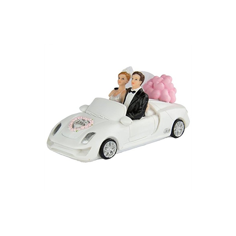 Wedding Figure - Bride And Groom With Car